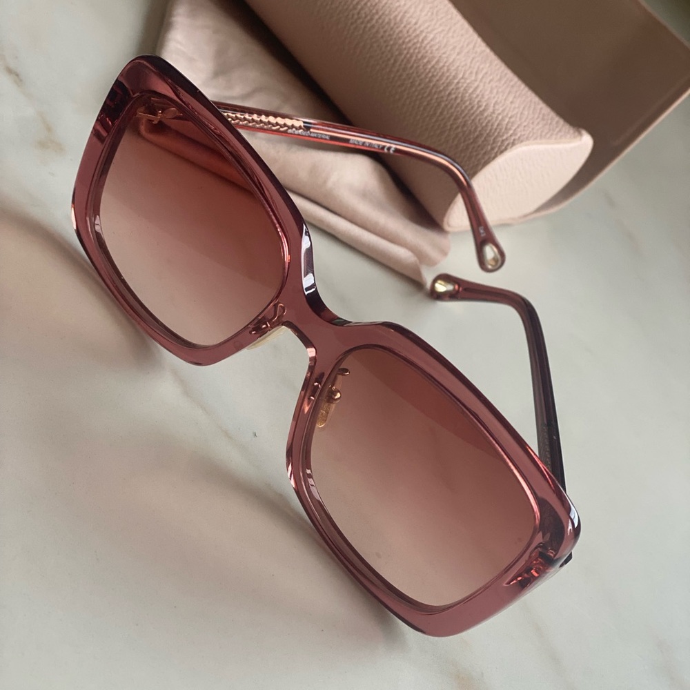Chloe Pink Sunglasses with Ombré Lens